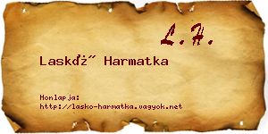 Laskó Harmatka névjegykártya